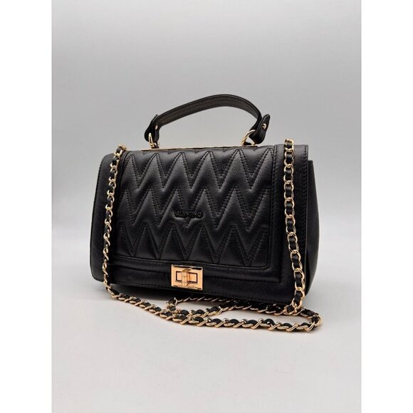 VALENTINO By Mario Valentino Alice quilted leather shoulder bag - BLACK - Picture 8 of 16